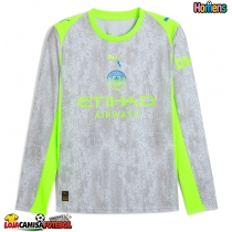 Camisa de Futebol Manchester City Equipamento Alternativo 2025-26 Manga Comprida
